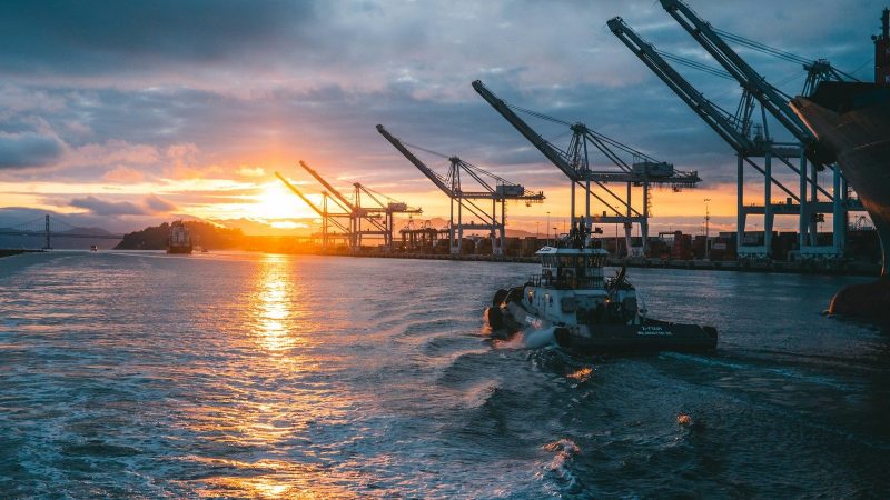 oil rigs on body of water
