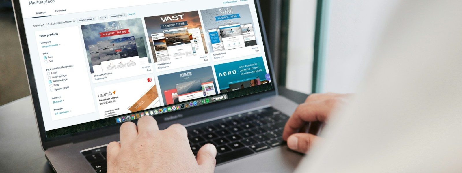 person using MacBook Pro